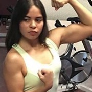Teen muscle girl Fitness girl Claudia
